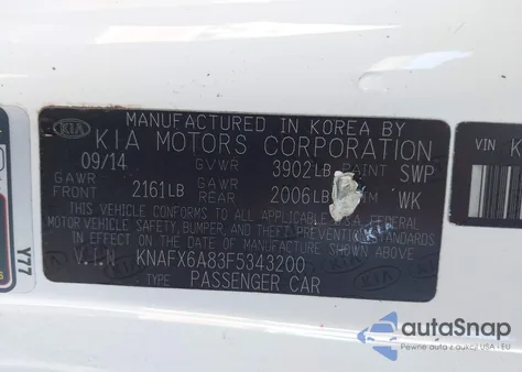 2015 Kia Forte Koup Ex из США, поврежденный, VIN KNAFX6A83F5343200